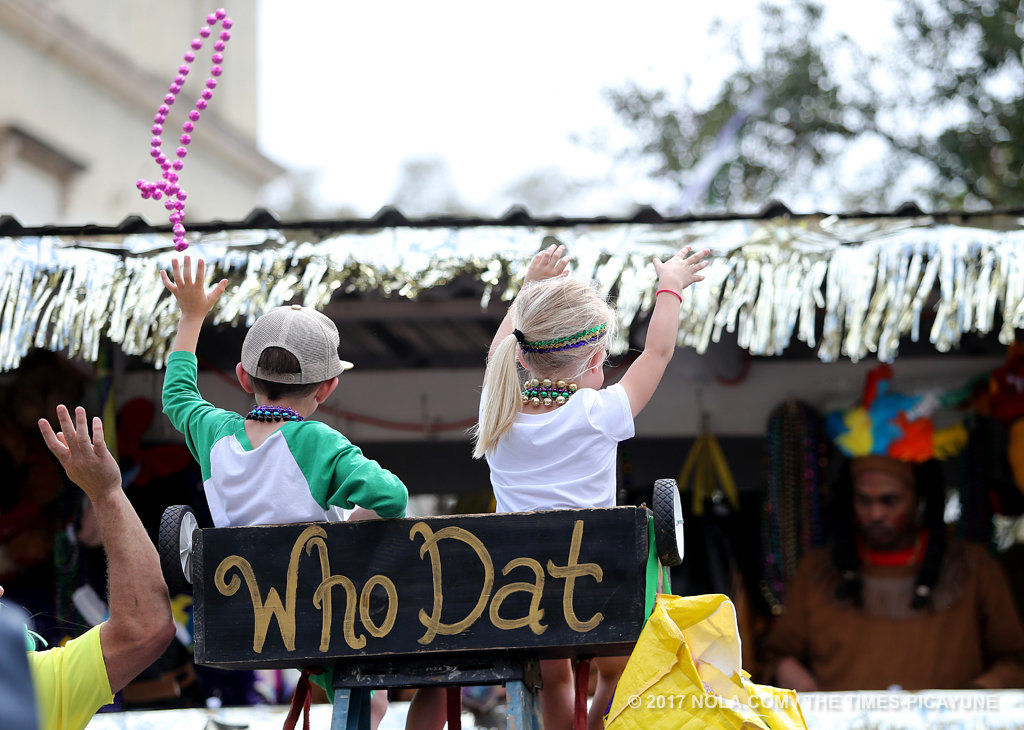 Trucks of Elks Orleans, Crescent City parade on Mardi Gras Day